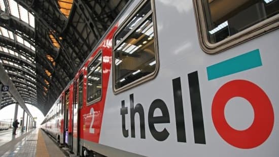Thello sleeper train outside