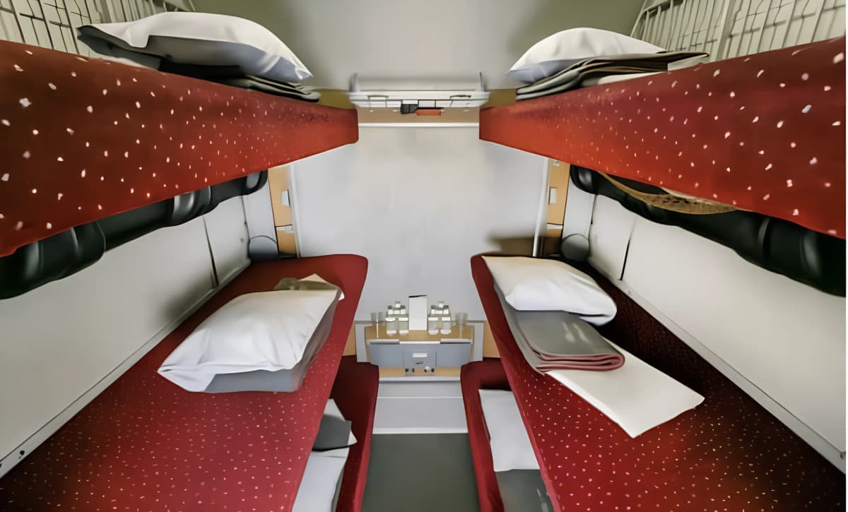 SBB|Empty train brand|6-bed Sleeper