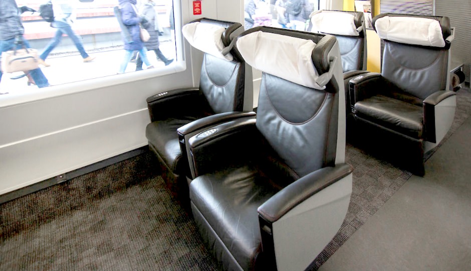 Seats location in Premium class on Sapsan train