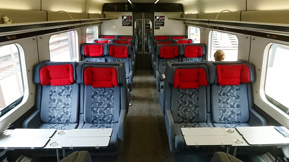 DSB 1st Class seat